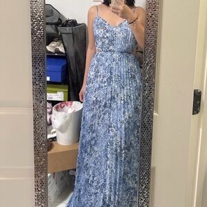 Express Blue Floral Maxi Dress